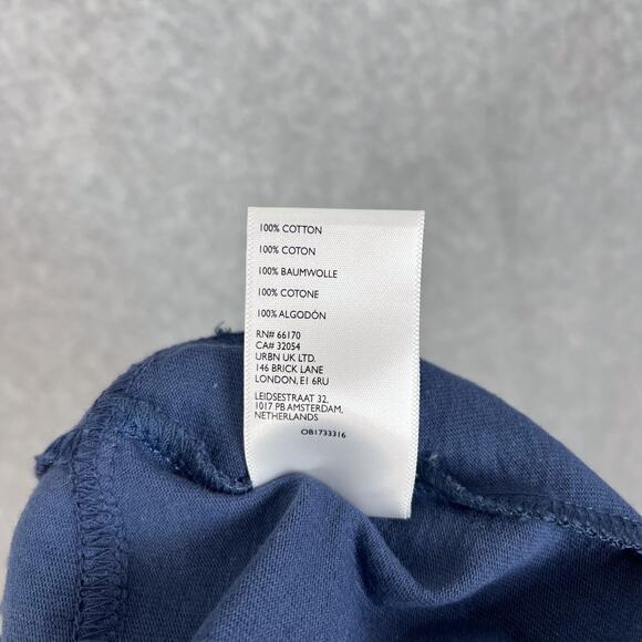 Free People Beach Navy Blue Russell High Rise Wide Leg Cargo Pants Size Medium - Picture 9 of 9